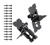 Charnières de portail en acier inoxydable à fermeture automatique pour extérieur, degré réglable, charnière de porte de clôture de jardin, charnière durable