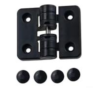 Charnières de portail en plastique à angle réglable avec limite d'arrêt à 90 ou 180 degrés, matériel de portail résistant aux intempéries et robuste pour une meilleure sécurité de portail (noir)