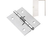 Charnières De Porte (5x3.8cm) - Acier Inoxydable $304$ | Charnière Automatique À Ressort (Ferme-Porte Rappel) | Paumelle Robuste Auto-Fermante Pour Portes Intérieures, Armoires, Meubles (Installation