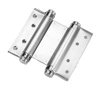 charnières de porte à fermeture automatique, Charnière à roulement de porte double ressort en acier inoxydable, bidirectionnelle, 3 6 pouces, for garage et clôture(3inch)