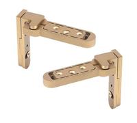 Charnières de porte à roulement à billes Charnière 1 charnière de porte battante invisible réglable en acier inoxydable, pivotante cachée(Gold,80KG)