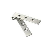 Charnières de porte à roulement à billes Charnière Charnière à sept mots, pivot caché, porte décalée, acier inoxydable, rotation 360 degrés(22mm x 64mm-2pcs)