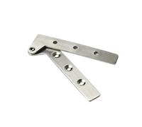 Charnières de porte à roulement à billes Charnière Charnière à sept mots, pivot caché, porte décalée, acier inoxydable, rotation 360 degrés(33mm x 100mm 5mm-1pcs)