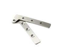 Charnières de porte à roulement à billes Charnière Charnière à sept mots, pivot caché, porte décalée, acier inoxydable, rotation 360 degrés(33mm x 100mm 7mm-1pcs)