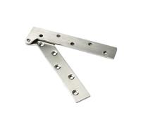 Charnières de porte à roulement à billes Charnière Charnière à sept mots, pivot caché, porte décalée, acier inoxydable, rotation 360 degrés(40mm x 150mm-1pcs)