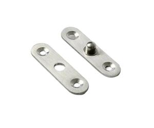 Charnières de porte à roulement à billes Charnière Charnière à sept mots, pivot caché, porte décalée, acier inoxydable, rotation 360 degrés(56mm x 15.5mm-2pcs)