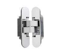 Charnières de porte à roulement à billes Charnière Charnière Cachées En Acier Inoxydable De Porte Croisées Pliantes Invisibles Accessoires Meubles Fenêtre(Silver)