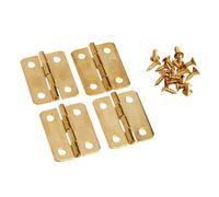 Charnières de porte à roulement à billes Charnière Charnière De Boîte À Bijoux En Bois Vintage 24 X 18 Mm, 4 Trous, Accessoires Meubles(4 hinges 16 screws)