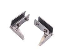 Charnières de porte à roulement à billes Charnière Charnière De Porte En Verre Non Poreuse, 2 Pièces, Quincaillerie For Meubles Placard(Silver)