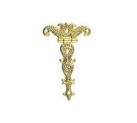 Charnières de porte à roulement à billes Charnière Lot De 2 Charnière Plaquées Bout À For Portes D'armoires, Ferrures Meubles Décoratives, 113 X 69 Mm(Gold)