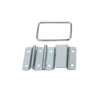 Charnières de porte à roulement à billes robustes 2 Raccords De Charnière For Armoire À Bagages 8 Trous(Silver)