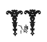 Charnières de porte à roulement à billes robustes Charnière De Porte Vintage En Alliage Zinc Robuste, 2 Pièces
