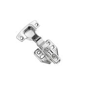 Charnières de porte d'armoire modernes sans cadre à fermeture en douceur - Conception européenne nickelée for recouvrement/encastrement complet/demi-recouvrement(Inset,2 Pcs)