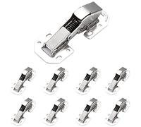Charnières de porte de cabinet 8 pcs. 4 pouces Charnières de cabinet cachées sans cadre à fermeture souple charnière de cabinet cachée avec vis