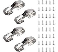 Charnières de porte de placard à fermeture douce - FOLAYA - A congés - Blanc - Acier