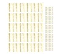 Charnières de porte de style vintage 58x19 mm en fer robuste |Charnière à bout pliante, 50 pièces, pour Machine à coudre, Table/armoire/armoire |300 vis incluses Installation (Yellow)