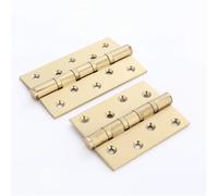 Charnières de porte dorées de 4/5 pouces, roulements en acier inoxydable, épaisseur de 3 mm, 1 pièce(5 inch)