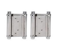 Charnières de Porte Double Action Charnière à Ressort Berline Café Porte battante ,Charnières de Porte en Acier Inoxydable satiné Satin 2 Pcs 3 Pouces Charnières de Porte