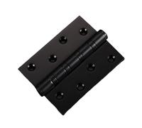 Charnières de porte en acier inoxydable à roulements de 4 pouces, épaisseur de 3 mm, 6 pièces(6Pcs Black)