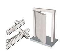 Charnières de porte en acier inoxydable, Charnière pivotante de porte en acier inoxydable robuste, positionnement à 360 degrés, axe de porte for bois