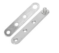 Charnières de porte en acier inoxydable conçues pour une rotation à 360 degrés avec trous de vis à tête fraisée et bords arrondis (L)