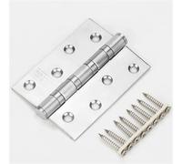 Charnières de porte en acier inoxydable, roulements de 4 pouces, charnières de 3 mm d'épaisseur, connecteur lourd, 2 pièces(2Pcs Steel)