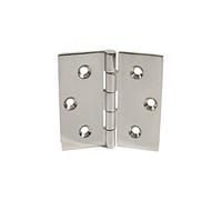 Charnières de porte en verre à 90 degrés, Charnière de porte d'armoire 6 pièces carrée épaisse Charnières à lames mobiles en acier inoxydable Armoire solide et robuste