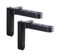 Charnières de porte invisibles avec mécanisme de fermeture amortie Noir | design, esthétique moderne, pas de matériel visible, fermeture lisse, résidentiel commercial