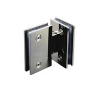 Charnières de porte, pince à verre en acier inoxydable, connecteur, dossier salle douche, charnière, gabarit 180 degrés
