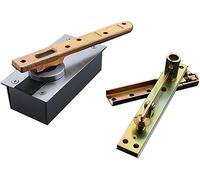 Charnières De Porte Robustes Charge De 400 Kg Charnières De Porte Rotatives Charnières De Pivot Dissimulées en Acier Inoxydable 5 '' Charnières Pivotantes De Porte à 360 ° De Haut Et De Bas
