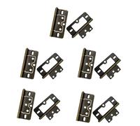 Charnières De Porte Sans Mortaise 10 Pièces Modèles Pliables Silencieux Accessoire Pour Armoires Meubles Fenêtres Armoires Utilisation Quotidienne Sans Charnières À Mortaise