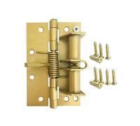 Charnières de Portes Charnière de positionnement 4 pouces à ressort alignement automatique porte moustiquaire multifonction fermeture Fournitures meubles(Gold)