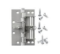 Charnières de Portes Charnière de positionnement à ressort, charnière alignement automatique, porte fermeture, moustiquaire multifonction, en bois(Silver)