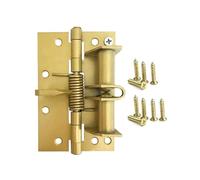 Charnières de Portes Charnière de positionnement à ressort, charnière alignement automatique, porte fermeture, moustiquaire multifonction, en bois(Gold)