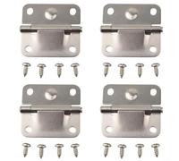 Charnières de rechange en acier inoxydable pour glacière Coleman - Kit de réparation de charnière en métal avec jeu de vis 5,1 x 5,1 cm