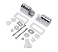 Charnières de rechange en alliage de zinc à fermeture douce pour sièges de toilettes conçues pour les salles de bains traditionnelles et contemporaines, y compris la méthode de fixation par le haut