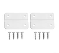 Charnières de rechange pour refroidisseurs Igloo - Lot de 2 avec 8 vis en acier inoxydable, kit de réparation en plastique compatible avec les refroidisseurs Coleman, blanc