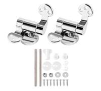 Charnières de remplacement for siège toilette, 1 paire, en acier inoxydable, for tous les couvercles, raccords à fermeture douce Pour Rotinettes Lunette Toilettes