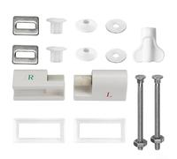 Charnières de siège de toilette à fermeture douce, coque carrée en ABS gauche et droite de rechange pour siège de toilette