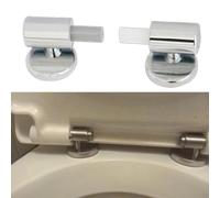Charnières de siège de toilette à fermeture douce, kit de charnière de toilette en alliage de zinc, kit de fixation pour siège de toilette