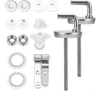 Charnières de siège de toilette, boulons de fixation en acier inoxydable pour siège de WC, kit de fixation supérieur et inférieur