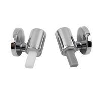 Charnières de siège toilette, 2 pièces, raccords montage supérieur, charnières couvercle, connecteur à fermeture douce, rechange salle bains