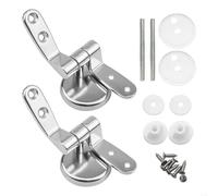 Charnières de siège toilette avec boulons, vis et écrous, 2 pièces, serrage supérieur Pour Tablette Siège Wc