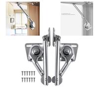 Charnières De Support De Couvercle Charnière De Support De Levage Réglable Tige De Support De Tampon Hydraulique Charnière De Porte D'Armoire Pliante/Une Paire