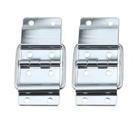 Charnières de support for coffre à bagages, boîte à outils en bois, valise en aluminium, armoire, 8 trous, 2 pièces