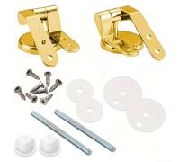 Charnières de toilettes dorées haute performance avec kit complet de fixations
