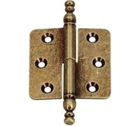 Charnières décoratives KOTARBAU, charnières en forme de bande de meuble, charnière de meuble, universelles, résistantes à la rouille, robustes et pratiques en laiton vieilli, 45 x 45 mm