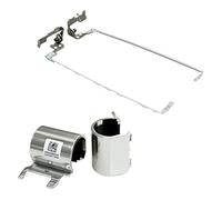 Charnières d'écran LCD et couvercle argenté de remplacement, compatibles avec HP,15-BS 15T-BS 15-BW 15Z-BW 250 G6 255 G6