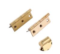 Charnières d'extrémité en laiton, 4 pièces, porte de garde-robe de chambre à coucher, tiroir de cuisine, accessoires de meubles en bois(Brushed Sealed- 2 A)