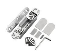 Charnières dissimulées réglables à 125 degrés - Charnière de porte invisible en alliage d'aluminium robuste - Charnières discrètes invisibles